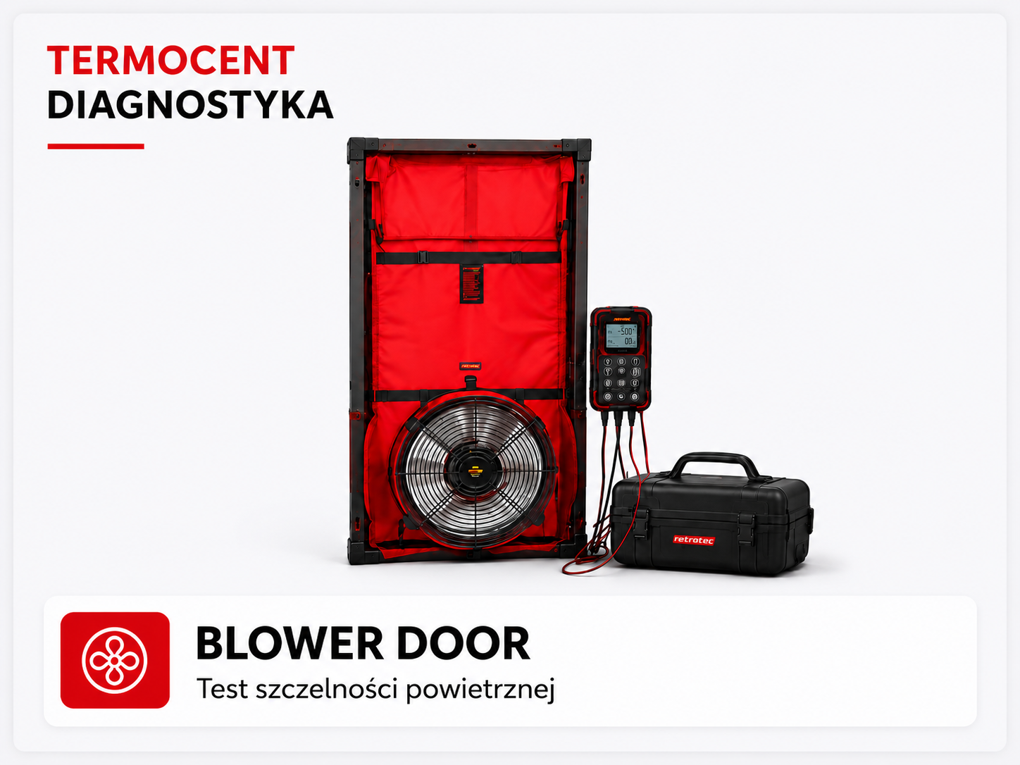 Test szczelności powietrznej Blower Door