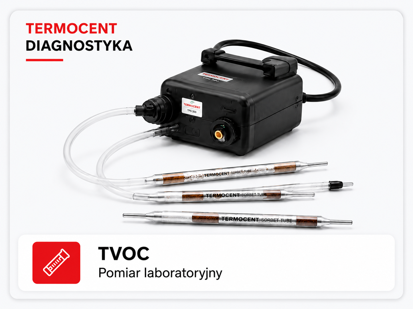 Laboratoryjny pomiar TVOC rurkami sorpcyjnymi