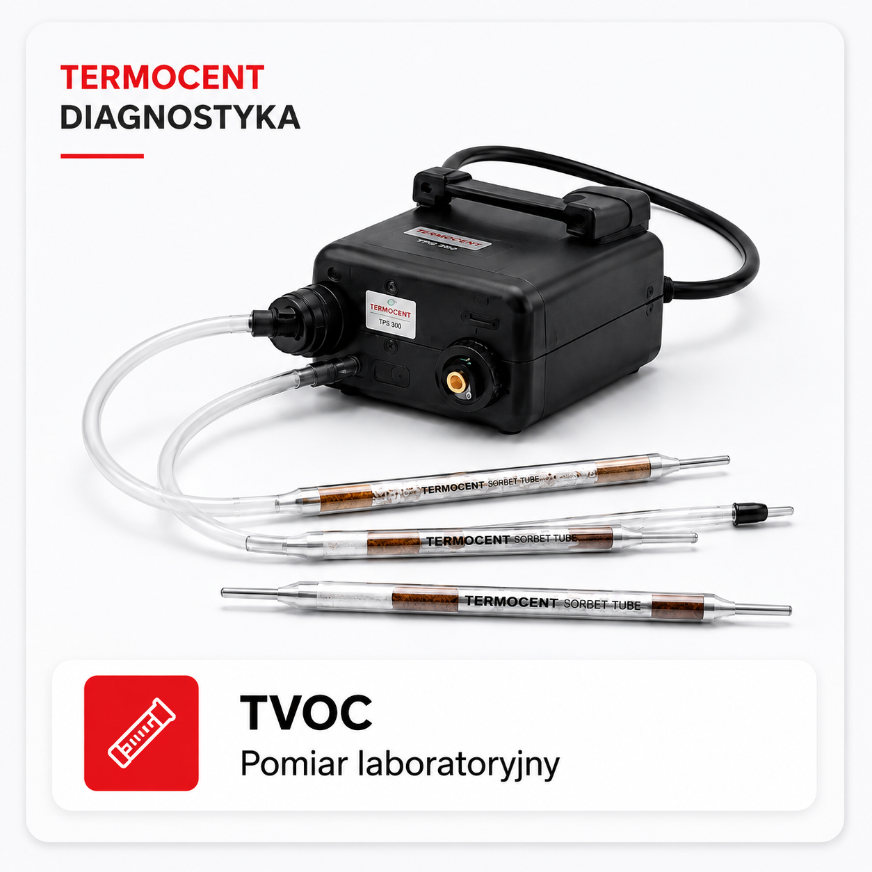 Laboratoryjny pomiar TVOC rurkami sorpcyjnymi